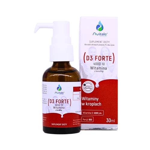 Avitale - Witamina D3 FORTE 4000 IU Z LANOLINY - 30 ml Avitale - Witamina D3 FORTE 4000 IU Z LANOLINY - 30 ml